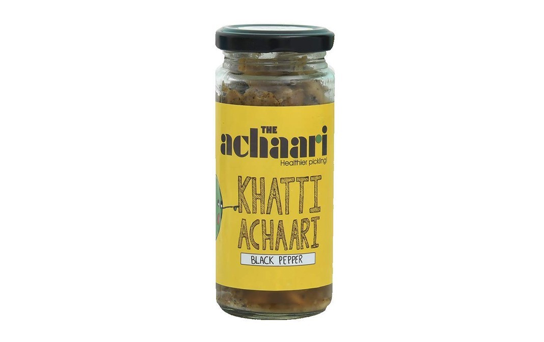 The Achaari Khatti Achaari Black Pepper    Glass Jar  250 grams